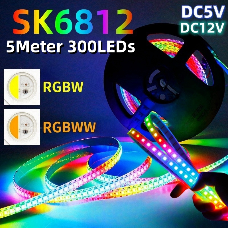 Smart Home Living Room - 5M Akıllı DC5V/ 12V SK6812 Led