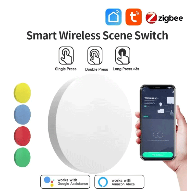 Smart Home Remote - Tuya ZigBee Akıllı Kablosuz Düğme Sahne
