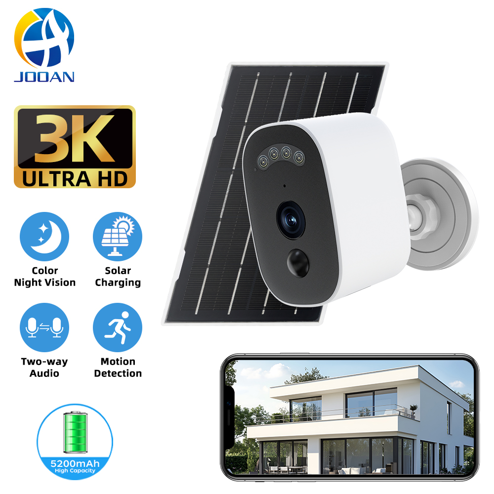 Smart Home Outdoor Camera - Jooan 3K HD Güneş Güvenlik Kamerası