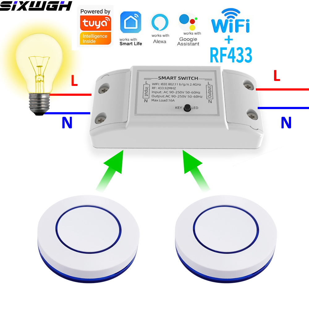 Smart Home Remote - 16A WiFi Tuya Akıllı Anahtar Kablosuz