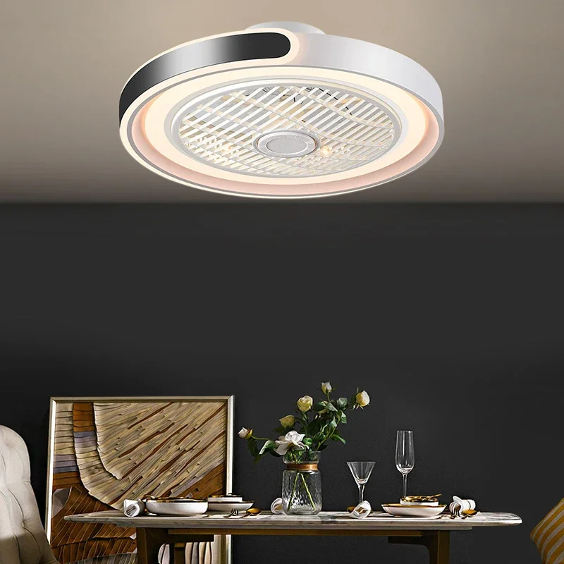 Smart Home Living Room - Modern Yeni Akıllı Fan Işık Oturma