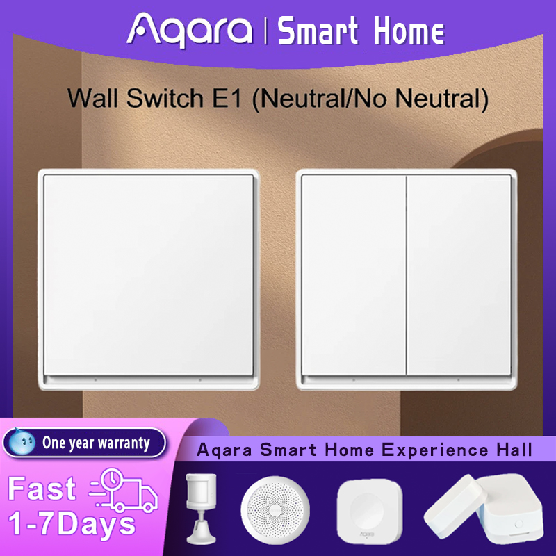 Smart Home Zestaw - Orijinal Aqara Duvar Anahtarı E1 Sürümü