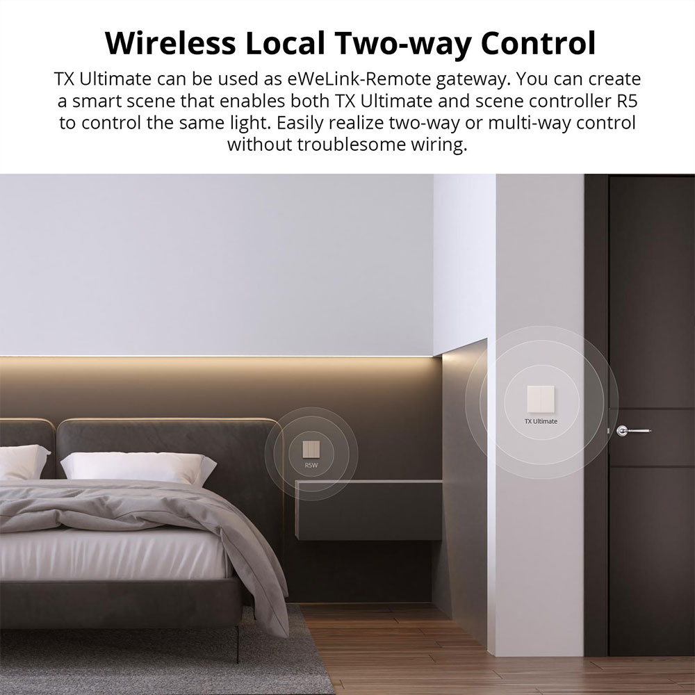 SONOFF TX Ultimate akıllı WiFi - Wifi Led Dimmer incelemesi ve fiyatı