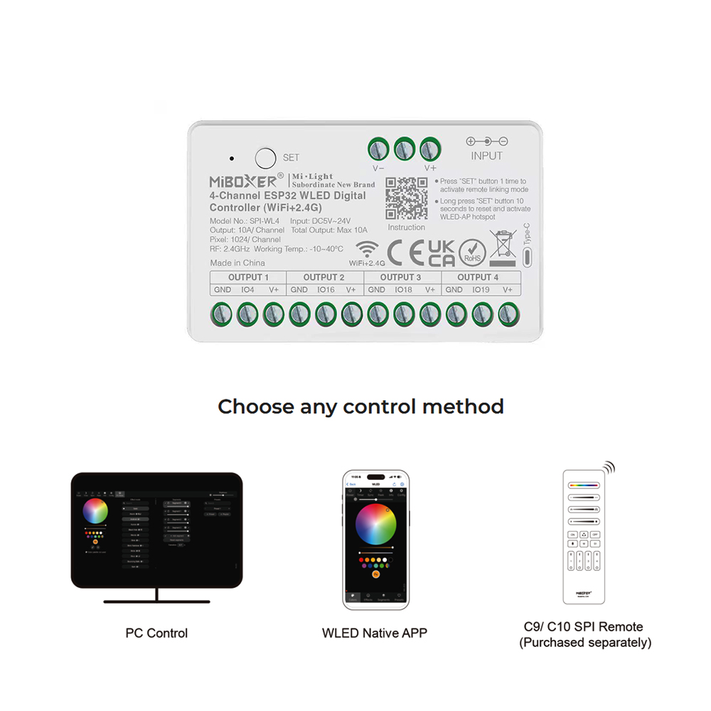 Miboxer SPIW5-4 5in1 SPI LED D - Wifi Led Dimmer incelemesi ve fiyatı