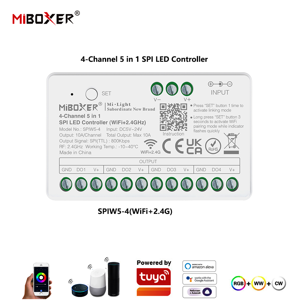 Miboxer SPIW5-4 5in1 SPI LED D - Wifi Led Dimmer incelemesi ve fiyatı