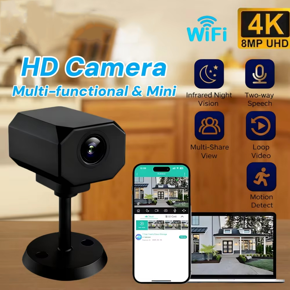 Ev İçin 4K HD WiFi Güvenlik Ka - Smart Home Remote incelemesi ve fiyatı