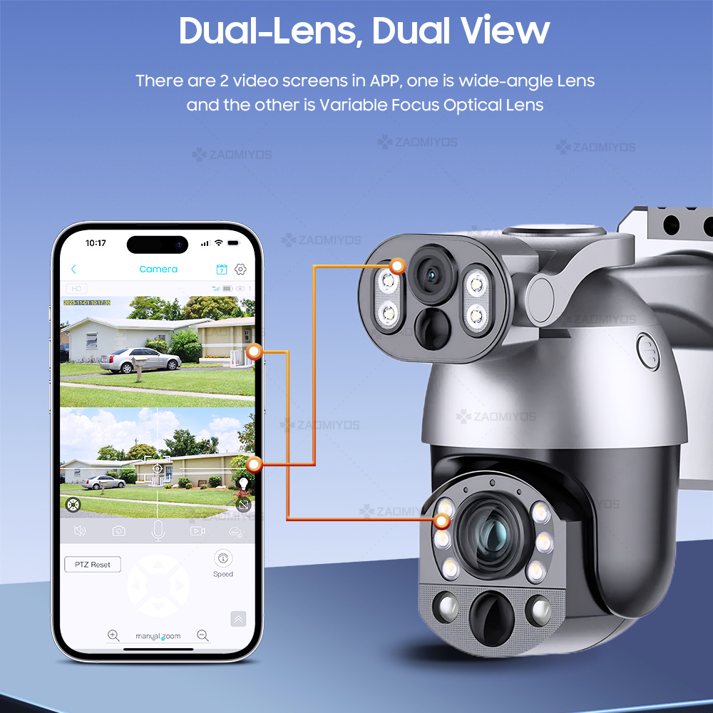 4K 50X ZOOM 10MP Güneş Kameras - Smart Home Outdoor Camera incelemesi ve fiyatı