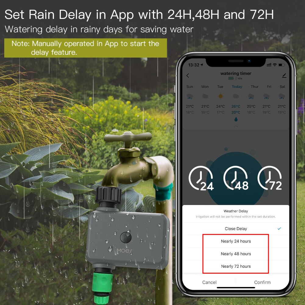 Moes akıllı Tuya Bluetooth su  - Smart Home Outdoor incelemesi ve fiyatı