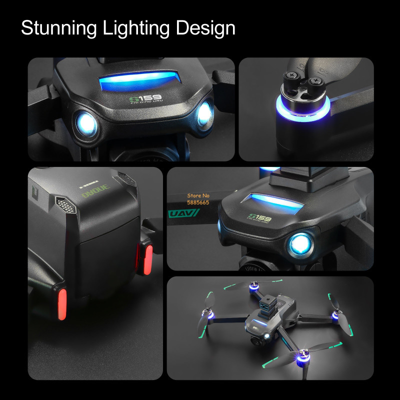 8K Çift Kamera 5G WIFI FPV Uza - Wifi Led Dimmer incelemesi ve fiyatı