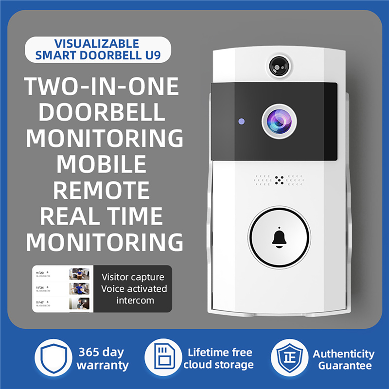 Açık Kablosuz Kapı Zili Güneş  - Smart Home Outdoor Camera incelemesi ve fiyatı