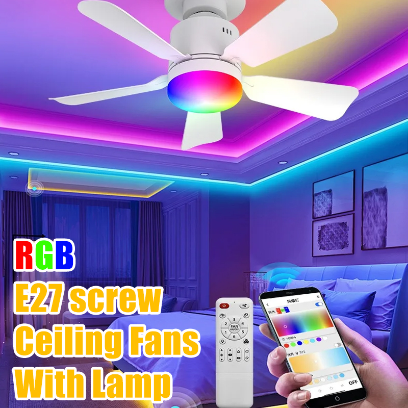 RGB LED tavan vantilatörü lamb - Smart Home Living Room incelemesi ve fiyatı