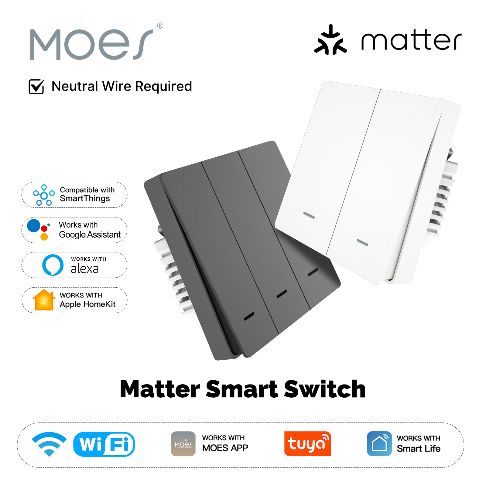 MOES Matter Tuya WiFi Akıllı I - Smart Home Remote incelemesi ve fiyatı
